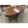 Image 9 : 2 End Tables With Drawers (20" X 27" X 23 1/2") And Oval Coffee Table (50" X 21" X 15 1/2")
