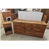 Image 1 : 9-Drawer Dresser (61 1/2" X 16" X 29 1/2") With Matching Nightstand (12 1/2" X 15" X 26 1/2")