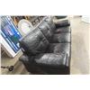 Image 4 : Leather/Leather Style Couch, 80" Wide
