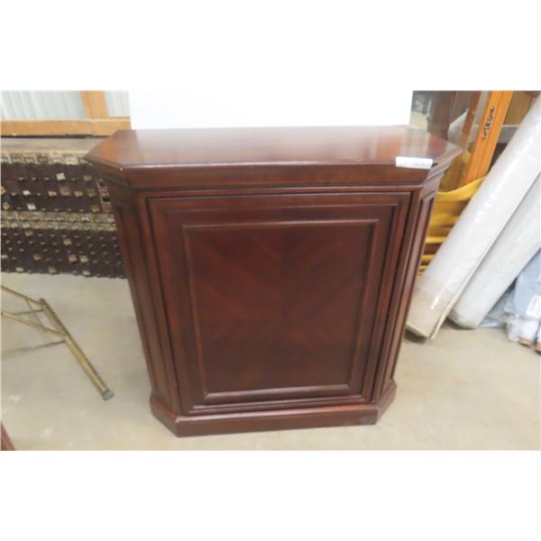 Liquor Cabinet w/ Lazy Susan Style Door 40" x 39" x 18"