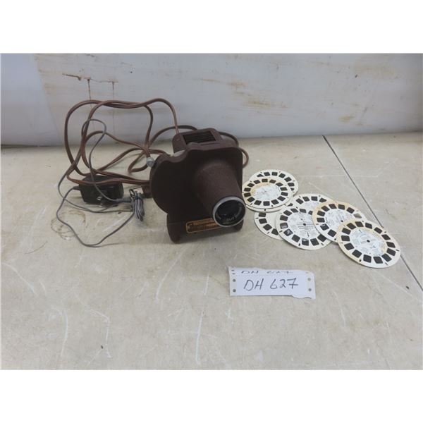 Vintage Electric Viewmaster Projector & Reels