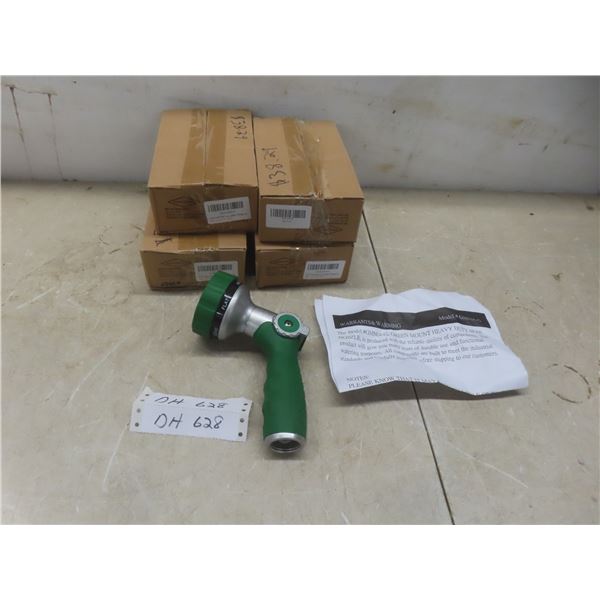 5 New Green Mount Heavy Duty Hose Nozzle