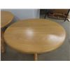 Image 2 : 2 Oak Pedestal Side Tables 19 x 26 x 20