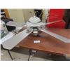 Image 1 : Brushed Stainless Finish Ceiling Fan w/ Light