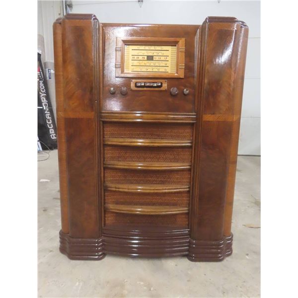 Northern Electric Mirophonic Floor Model Console Radio