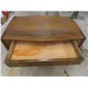 Image 8 : Antique Oak Desk 29 X 44 X 28