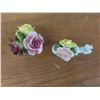 Image 14 : China Plates Tudor Rose Pattern, China Flower Bouquet, Silver Plated Spoons & 4 Crystal Ashtrays &