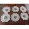 Image 15 : China Plates Tudor Rose Pattern, China Flower Bouquet, Silver Plated Spoons & 4 Crystal Ashtrays &
