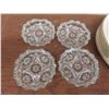 Image 2 : China Plates Tudor Rose Pattern, China Flower Bouquet, Silver Plated Spoons & 4 Crystal Ashtrays &