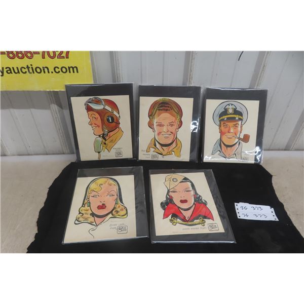 1944 Quaker Oats Terry And The Pirates Radio Premium Set, One Missing