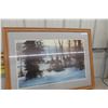 Image 1 : Print Of Indigenous People On Horseback Professionally Framed 31.5" x 41"