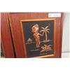 Image 3 : 2 Vintage Raised Copper Tooling Art Pictures 13.5" x 15.5"