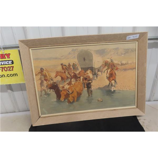 Frederic Remington The Emigrants Framed Print 17.25" x 26.25"