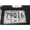 Image 2 : 2 Motorcycle Plates 1983 And Harley-Davidson Cycles Patch