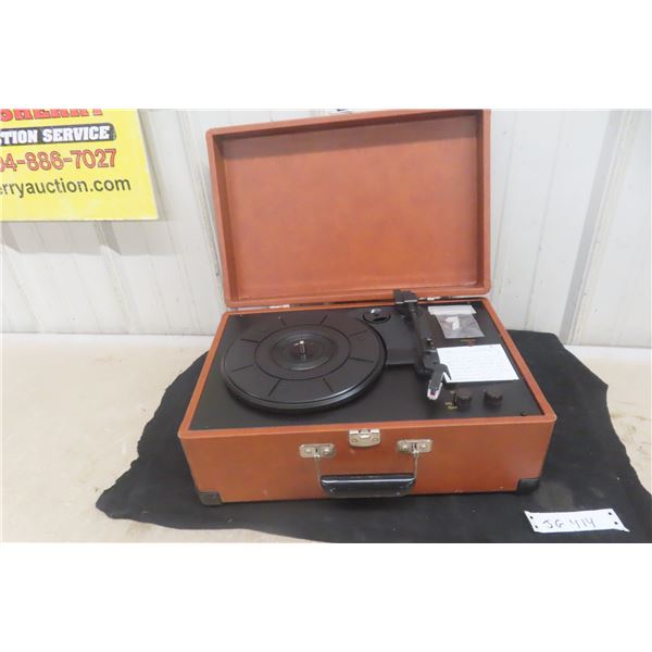DC-12V Record Player Says It Was Never Used But Needs Plastic Part To Fix It, Power Cord Missing