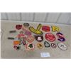 Image 1 : Box Full Of Old Felt Patches From The 50s, 60s, 70s And Past Commodore Felt Badge