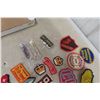 Image 6 : Box Full Of Old Felt Patches From The 50s, 60s, 70s And Past Commodore Felt Badge