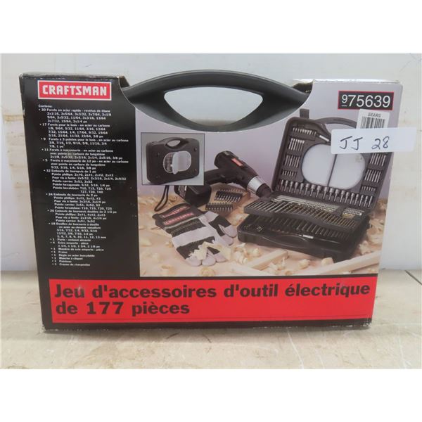 New Craftsman 177 Piece Power Tool Accessory Set