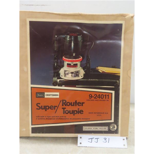 New Craftsman Super Router With Built In Light And Dust Pickup