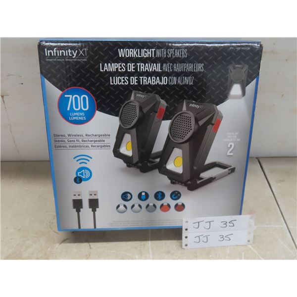 New Infinity Work Light With Speakers