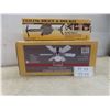 Image 1 : New: Twister 30" Ceiling Fan with Light, Ceiling Brace and Box Kit