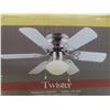 Image 4 : New: Twister 30" Ceiling Fan with Light, Ceiling Brace and Box Kit
