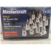 Image 2 : New Mastercraft 3/8 Drive Bit Socket Set, Chainsaw Sharpening Tool, 24 Piece Drill Bits With Tape M