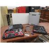 Image 1 : Aluminum Case W/ Tools, Level, Hack Saw, Wrenches, Tape Measure & More