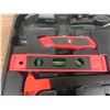 Image 3 : Aluminum Case W/ Tools, Level, Hack Saw, Wrenches, Tape Measure & More
