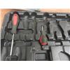 Image 7 : Aluminum Case W/ Tools, Level, Hack Saw, Wrenches, Tape Measure & More