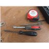 Image 9 : Aluminum Case W/ Tools, Level, Hack Saw, Wrenches, Tape Measure & More