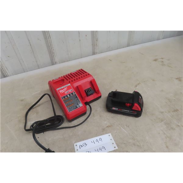 Milwaukee 48-11-1852 M18 18-Volt Lithium-Ion REDLITHIUM CP 2.0 Battery + Charger