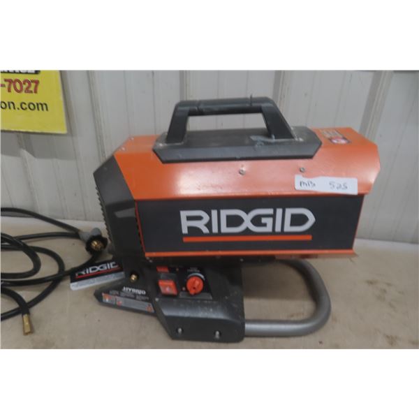 Rigid Hybrid Propane Heater Works On 120 Volt Or Battery Powered