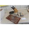 Image 1 : Kitchen Knife Block And Knife Set Henkel Fry Pan MSL Kitchen Tools