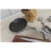 Image 4 : Kitchen Knife Block And Knife Set Henkel Fry Pan MSL Kitchen Tools