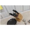 Image 5 : Kitchen Knife Block And Knife Set Henkel Fry Pan MSL Kitchen Tools