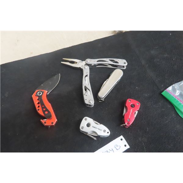 Bag Of Assorted Pocket Knives