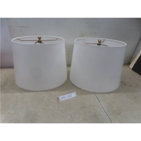 2 Fabric Lamp Shades