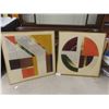 Image 1 : 2 Abstract Pictures 36" x 36"