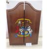 Image 1 : Dart Board Case 28" x 20 1/2" x 4", Buckingham Arms Grog Ale