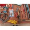 Image 6 : 2 Metal Toolboxes And Hand Tools: C Clamps, Pliers, Screwdrivers, File, Scraper