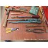 Image 8 : 2 Metal Toolboxes And Hand Tools: C Clamps, Pliers, Screwdrivers, File, Scraper