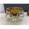 Image 10 : 10 Ruby Red Glasses, Crystal Candy Dish, Ashtrays