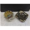 Image 9 : 10 Ruby Red Glasses, Crystal Candy Dish, Ashtrays