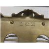 Image 5 : Metal Art Abstract 13" Tall, Brass Scroll Napkin/Letter Holder