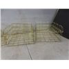 Image 2 : 5 Gold Metal Triangle Desktop Organizers And 6 Stackable Desk Letter Trays