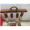 Image 3 : 2 Bar Tool Sets with Stand, Vintage Seltzer Bottle, Tray, Crystal Glasses