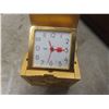 Image 14 : Vintage Writing Desk, Desk Set with Perpetual Calendar, Pen Holder and Bulova Desk Clock