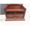 Image 3 : Vintage Writing Desk, Desk Set with Perpetual Calendar, Pen Holder and Bulova Desk Clock