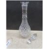 Image 5 : 3 Decanters Tallest 16 1/2" (Small Chip On Bottle Top)
